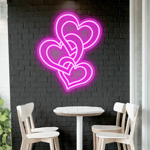 Custom Pink Neon Signs - Custom Phone Wallets Now