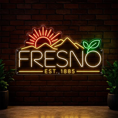 Custom Commercial Neon Signs Fresno - Custom Phone Wallets Now