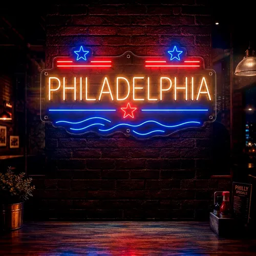 Custom Neon Signs Philadelphia - Custom Phone Wallets Now