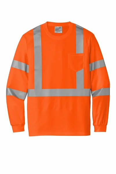 CornerStone ANSI 107 Class 3 Mesh Long Sleeve Tee. CS203 - Custom Phone Wallets Now