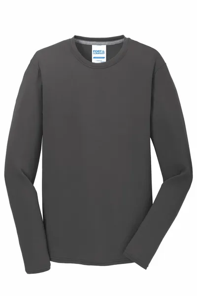Port & Company Long Sleeve Performance Blend Tee. PC381LS - Custom Phone Wallets Now