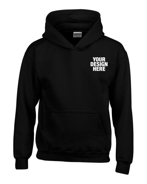 Gildan Youth Heavy Blend 8 oz., 50/50 Hooded Sweatshirt - Custom Phone Wallets Now
