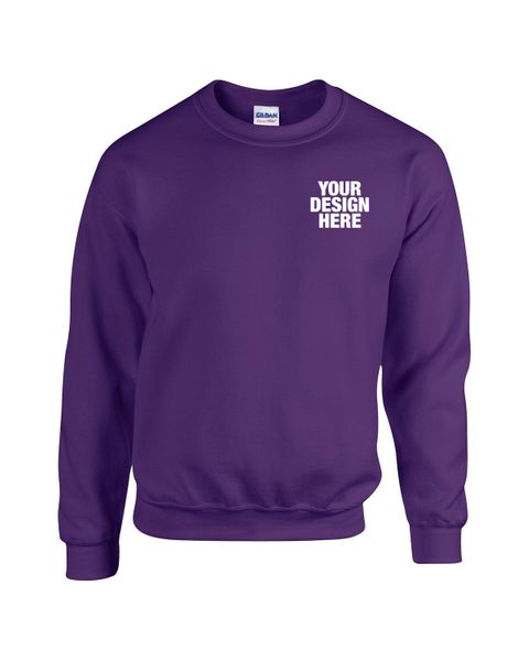Gildan Adult Heavy Blend Adult 8 oz., 50/50 Fleece Crew - Custom Phone Wallets Now