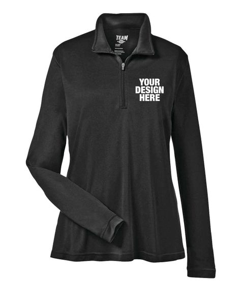 Team 365 Ladies' Zone Performance Quarter-Zip - Custom Phone Wallets Now