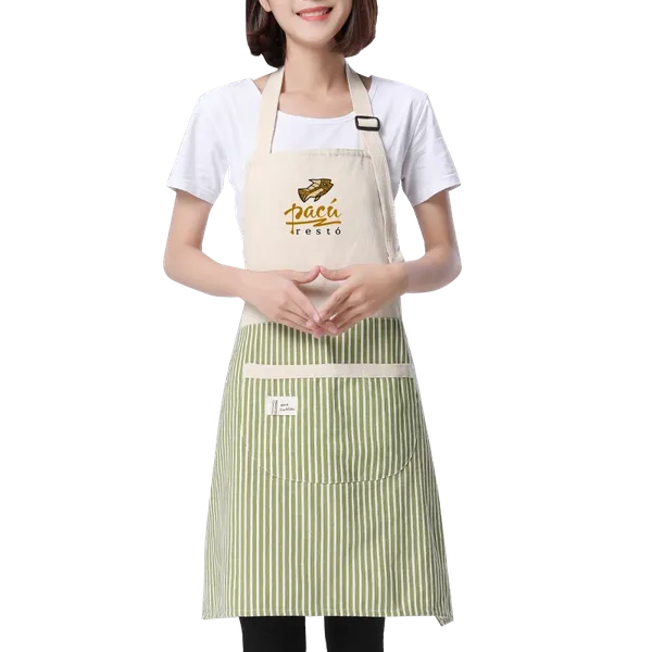 Apron with Happy Bear Patch - Custom Phone Wallets Now