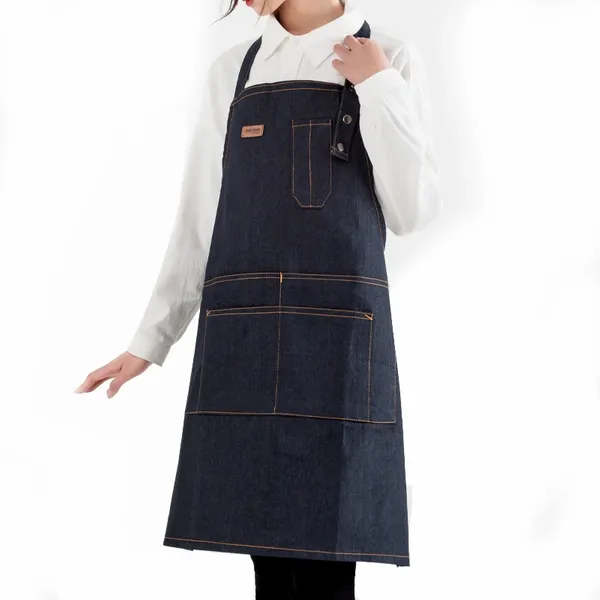 Denim Lanyard Apron - Custom Phone Wallets Now