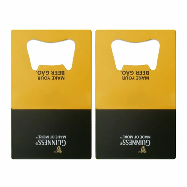 Two-Tone Card Bottle Opener - Custom Phone Wallets Now