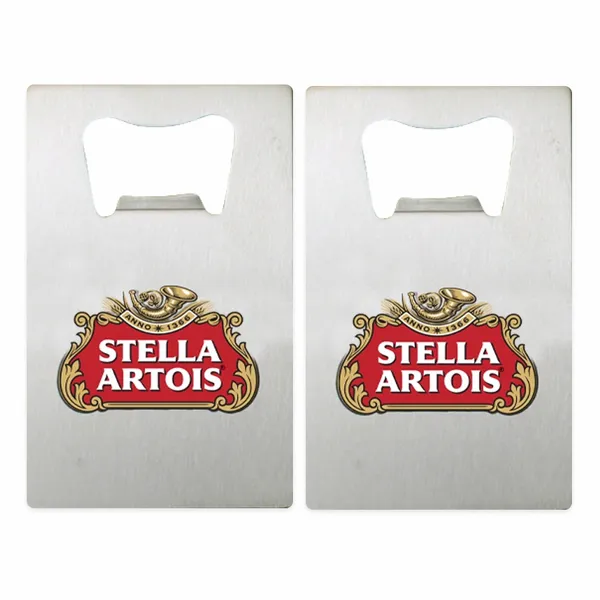 Silver Card Bottle Opener - Custom Phone Wallets Now
