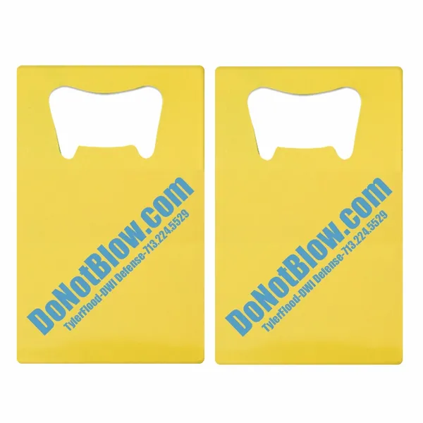 Printed Simple Card Bottle Opener - Custom Phone Wallets Now