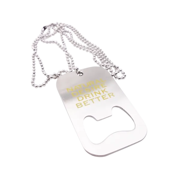Dog Tag Bottle Opener - Custom Phone Wallets Now