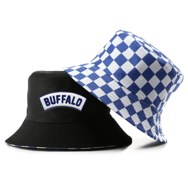Checkered Cotton Bucket Hat - Custom Phone Wallets Now