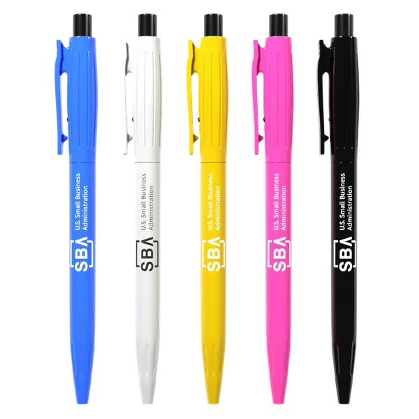 Old Style Retractable Plastic Ball Pen