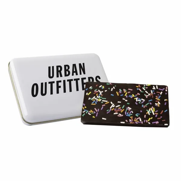 Dark Chocolate & Sprinkle Bark Tin - Custom Phone Wallets Now