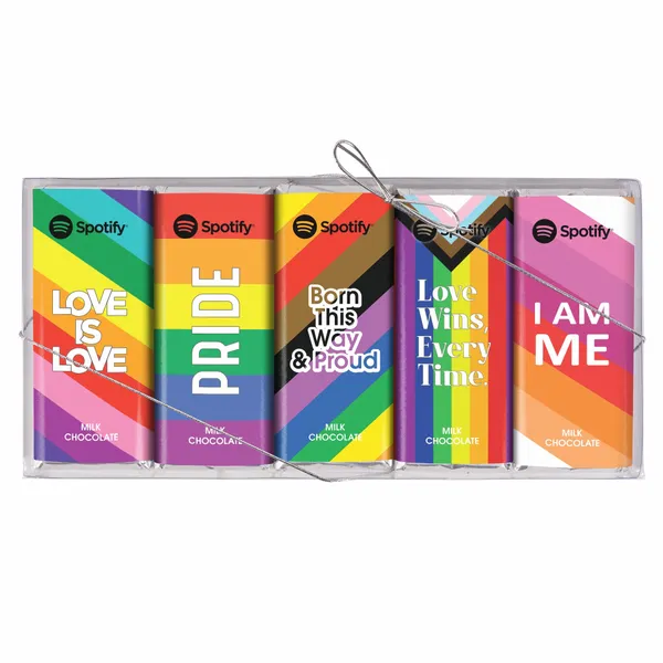 Pride 5 Pack Chocolate Bar Set - Custom Phone Wallets Now