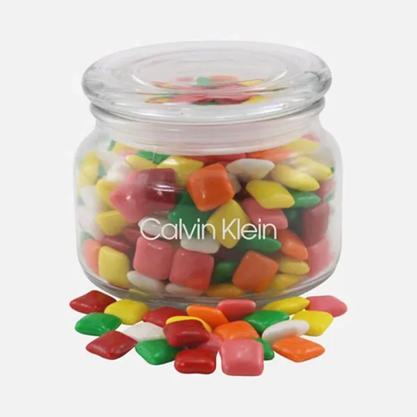 Jar with Mini Chicklets Gum - SG200 - Custom Phone Wallets Now