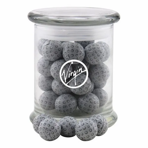 Jar with Chocolate Golf Balls - SG700 - Custom Phone Wallets Now