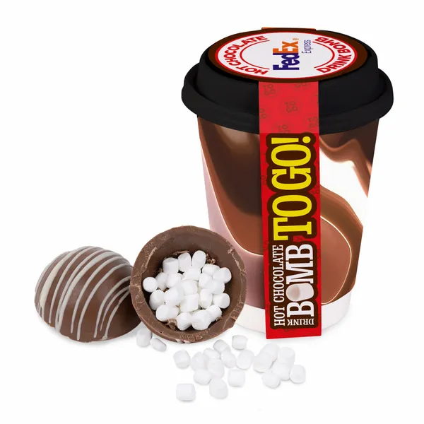To-Go 12 oz. Cup with Hot Cocoa Bomb - Custom Phone Wallets Now
