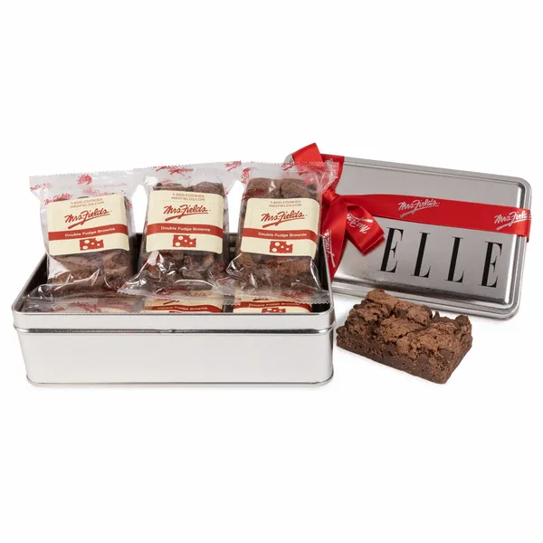 Mrs. Fields® Double Chocolate Fudge Brownie Tin- 6 pack - Custom Phone Wallets Now