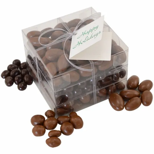 3 Way Chocolate Covered Stack Acetate Tower - Custom Phone Wallets Now