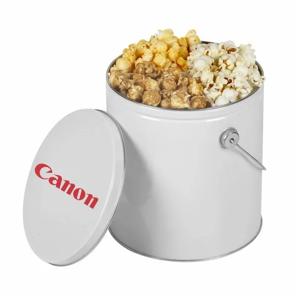 One Gallon Popcorn Tin - Trio Popcorn - Custom Phone Wallets Now
