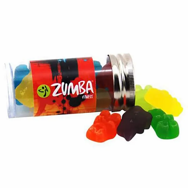 Clever Candy Small 3" Candy Tube with Gummy Bears - Custom Phone Wallets Now