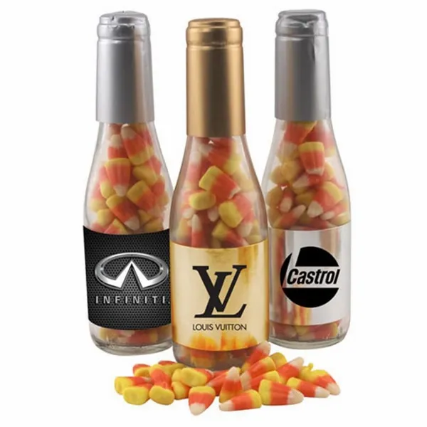 Champagne Bottle w/ Candy Corn 8" - Custom Phone Wallets Now