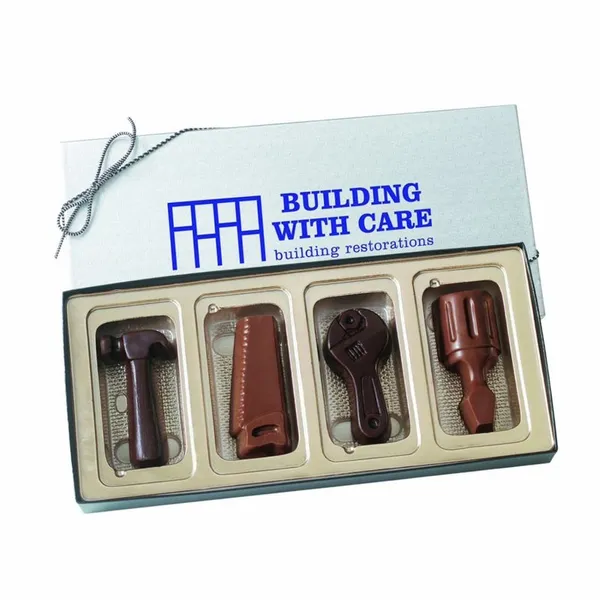 4 Chocolate Tools in a Gift Box - Custom Phone Wallets Now