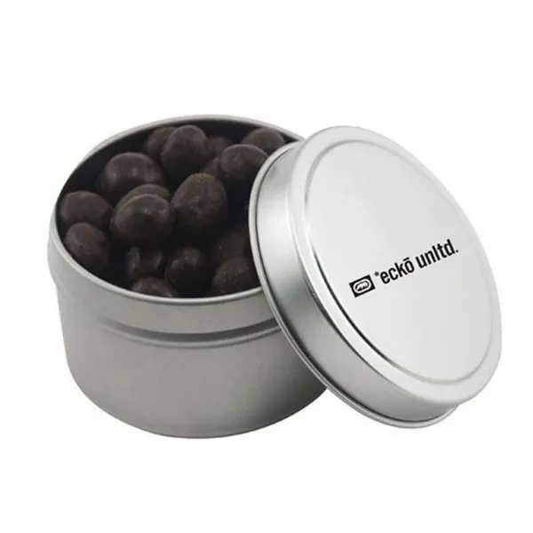 Round Tin with Choc Espresso Beans - SBF3100 - Custom Phone Wallets Now