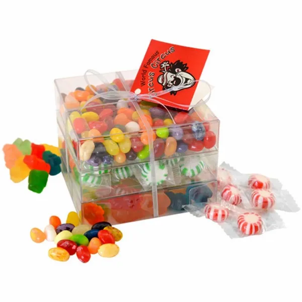 3 Way Candy Stack Acetate Tower - TRB802 - Custom Phone Wallets Now