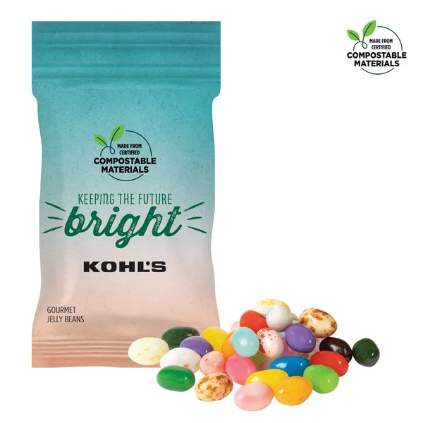 1oz ECO-Digibag, Compostable & Full Color, Gourmet Jelly Beans - Custom Phone Wallets Now