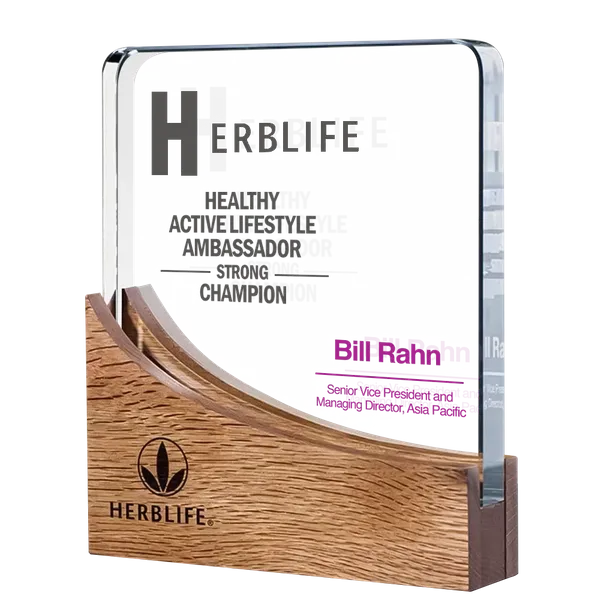 Vertical Crystal Trophy