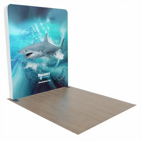 Custom Backlit Trade Show Display Tension Fabric 8' x 8' - Custom Phone Wallets Now