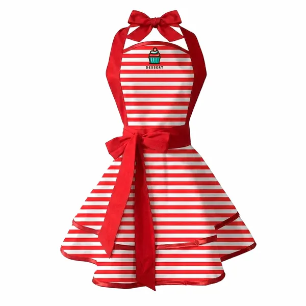 Classic Stripe Double Layer Cotton Aprons - Custom Phone Wallets Now