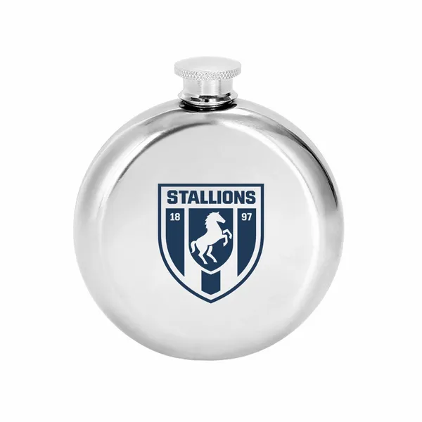 Round Hip Flasks - Custom Phone Wallets Now
