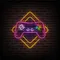 Gamer Joystick Neon Sign - Custom Phone Wallets Now
