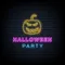 Halloween Party Neon Sign with Pumpkin - Custom Phone Wallets Now
