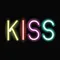 Kiss Neon Sign - Custom Phone Wallets Now