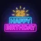 25th Happy Birthday Neon Sign - Custom Phone Wallets Now