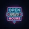 24/7 Open Hours Neon Sign - Custom Phone Wallets Now