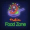 Midtown Food Zone Neon Sign - Custom Phone Wallets Now