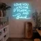 I Love You To The Moon And Back Neon Sign - Custom Phone Wallets Now