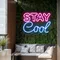 Stay Cool Neon Sign - Custom Phone Wallets Now