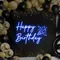 Happy Birthday Cheers Neon Sign - Custom Phone Wallets Now