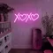 XOXO Heart Pink Neon Sign - Custom Phone Wallets Now