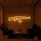 Cool Rifle Neon Sign - Custom Phone Wallets Now