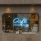 Cafe Window Neon Sign - Custom Phone Wallets Now