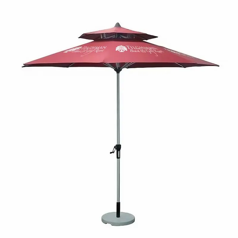 Wood Market Umbrella - 9 ft - Custom Phone Wallets Now