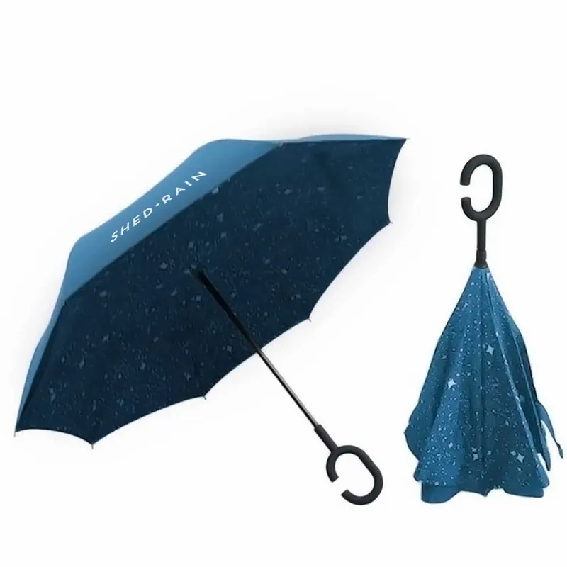 Reverse Open Umbrella - 48 in Arc - Custom Phone Wallets Now