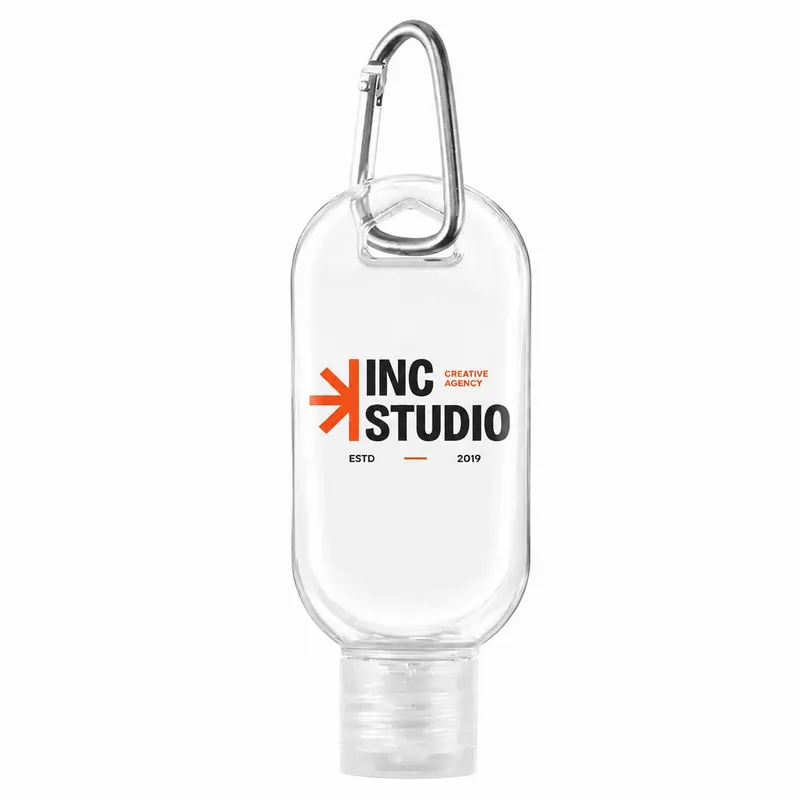 Sanitizer Bottles With Carabiner - Custom Phone Wallets Now