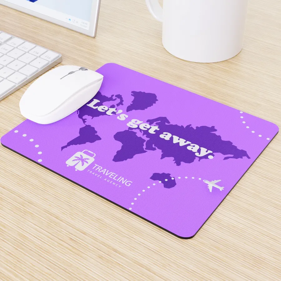 Custom Printed Rectangular Mouse Pad - Custom Phone Wallets Now